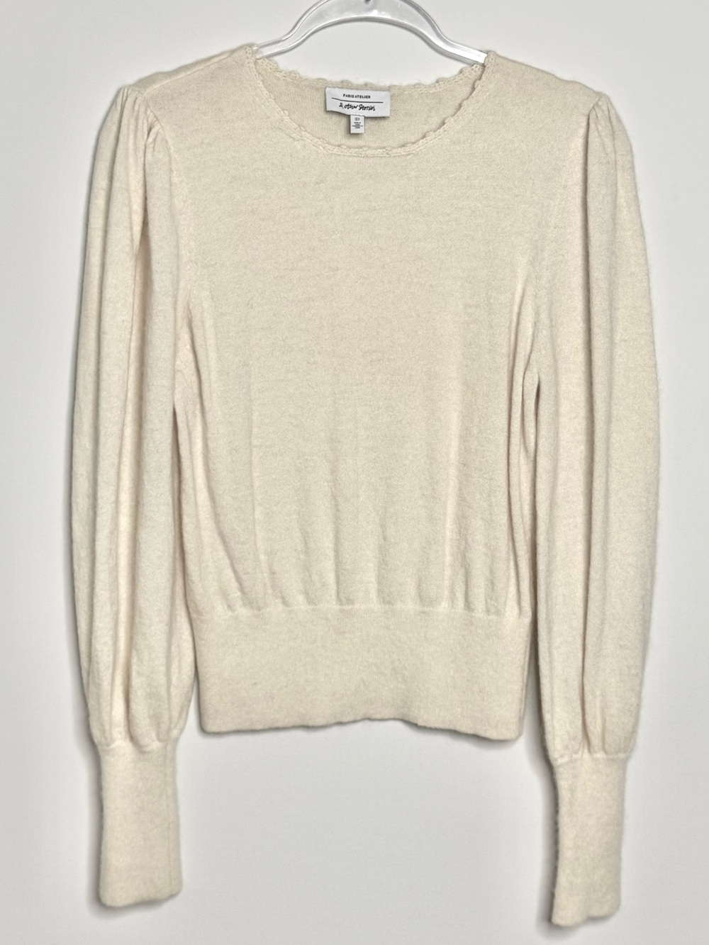& Other Stories Paris Atelier Wool Alpaca Knit Sweater Ivory Size S